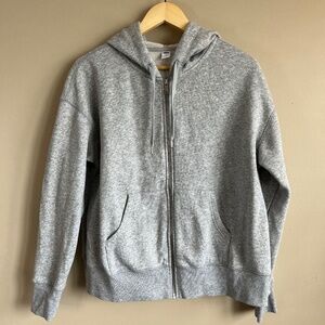 Grey Zip Up Hoodie (size small)